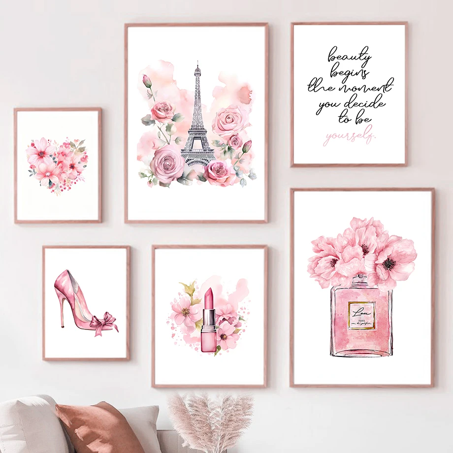 Poster Seni Mode Paris Lukisan - Home Fragrance Room Spray ulasan dan harga