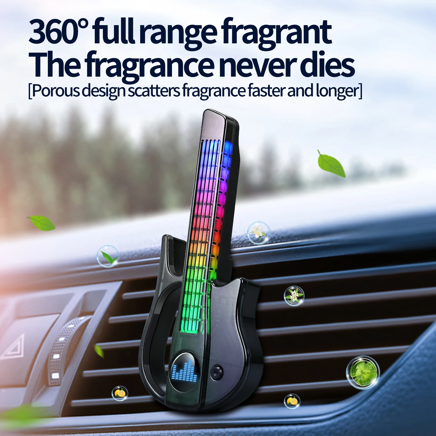 Lampu Atmosfer Ritme Musik RGB - Car Vent Diffuser ulasan dan harga