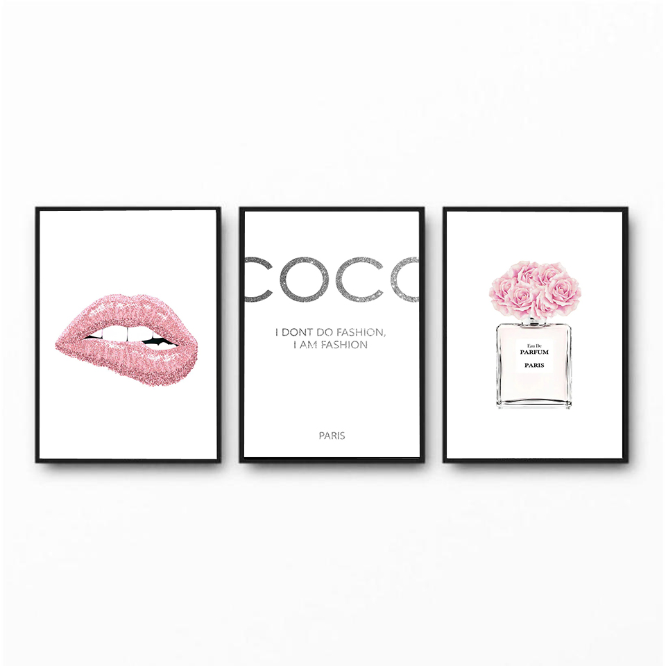 Poster dan Cetakan Bibir Merah - Home Fragrance Room Spray ulasan dan harga