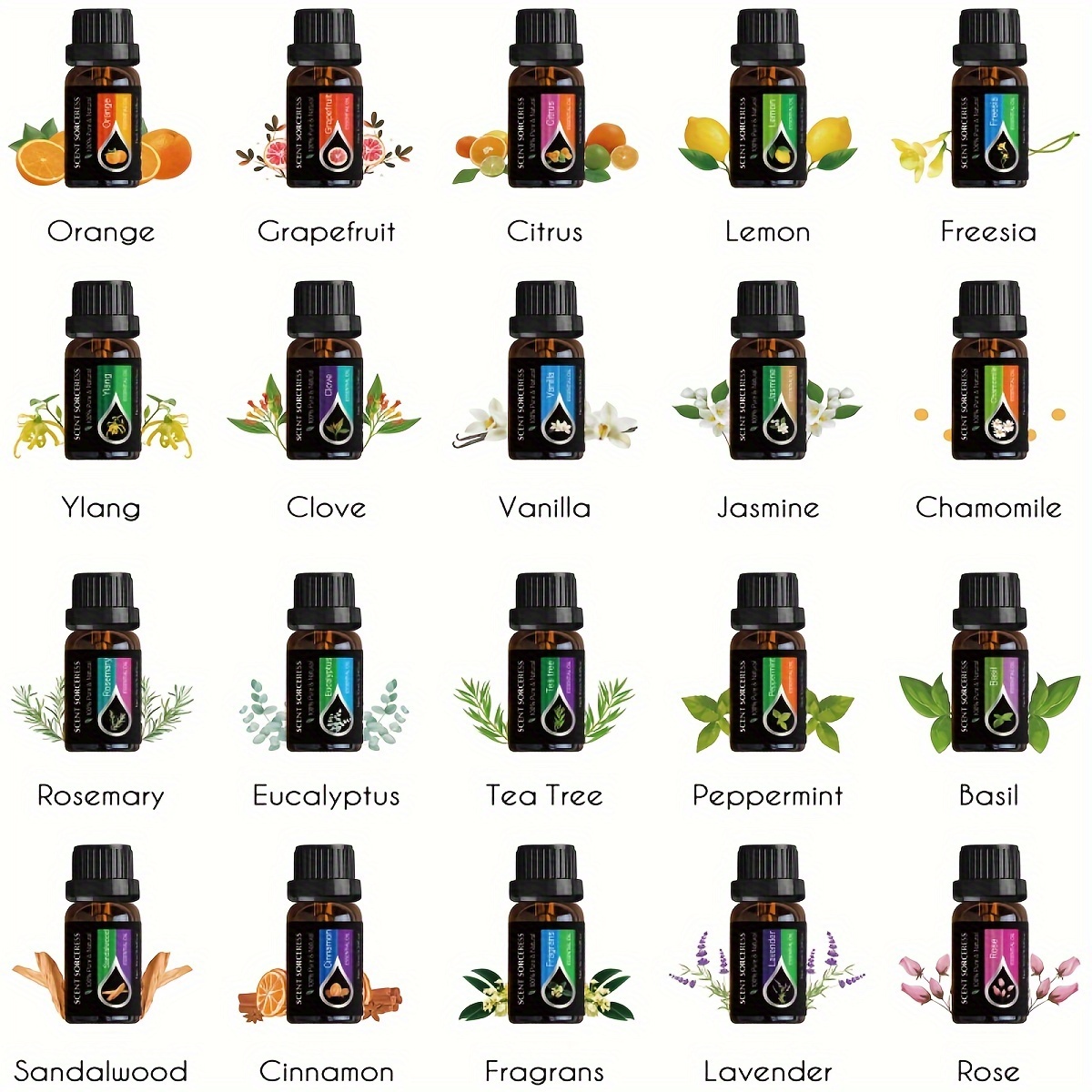 20 Buah/Set Set Minyak Esensia - Essential Oil Blend ulasan dan harga