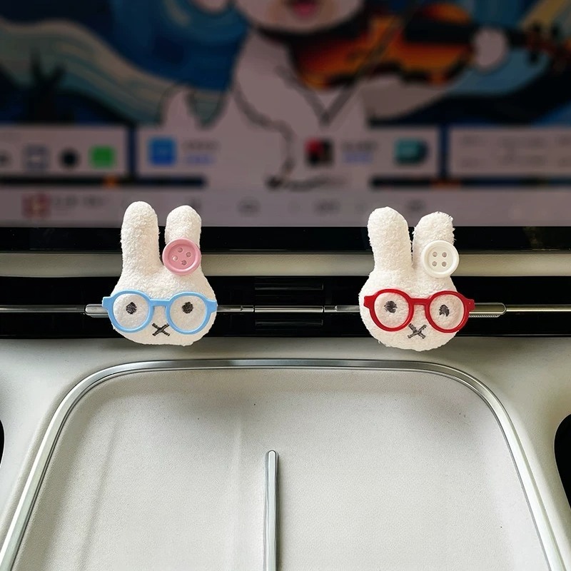 Kelinci Lucu dengan Kacamata,  - Car Vent Diffuser ulasan dan harga