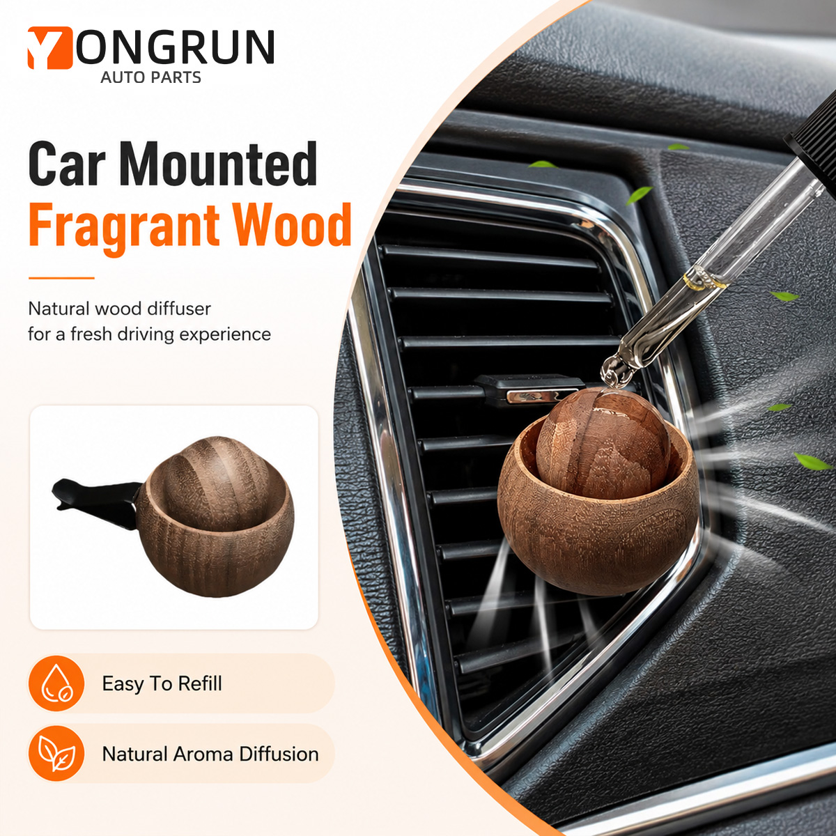 YONGRUN Bola Diffuser Mobil Ka - Car Vent Diffuser ulasan dan harga